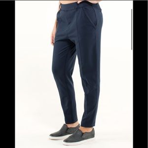 Navy blue lululemon trouser pants